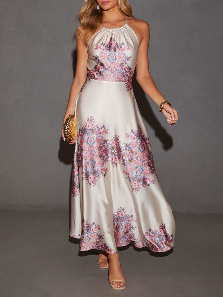 Milan Kiss Kleid in Creme/ Lila günstig kaufen