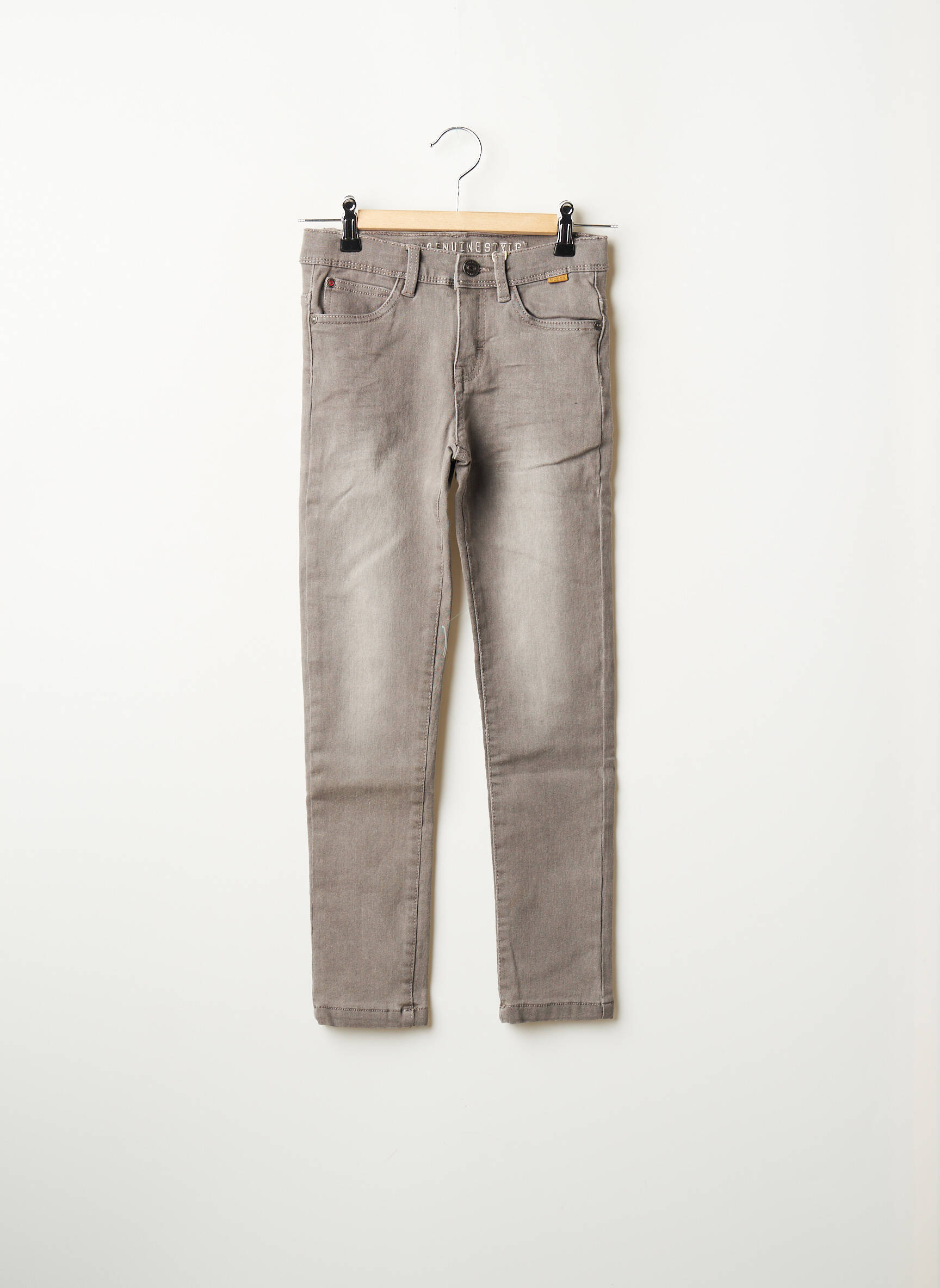 Boboli Jeans Coupe Slim Fille couleur gris