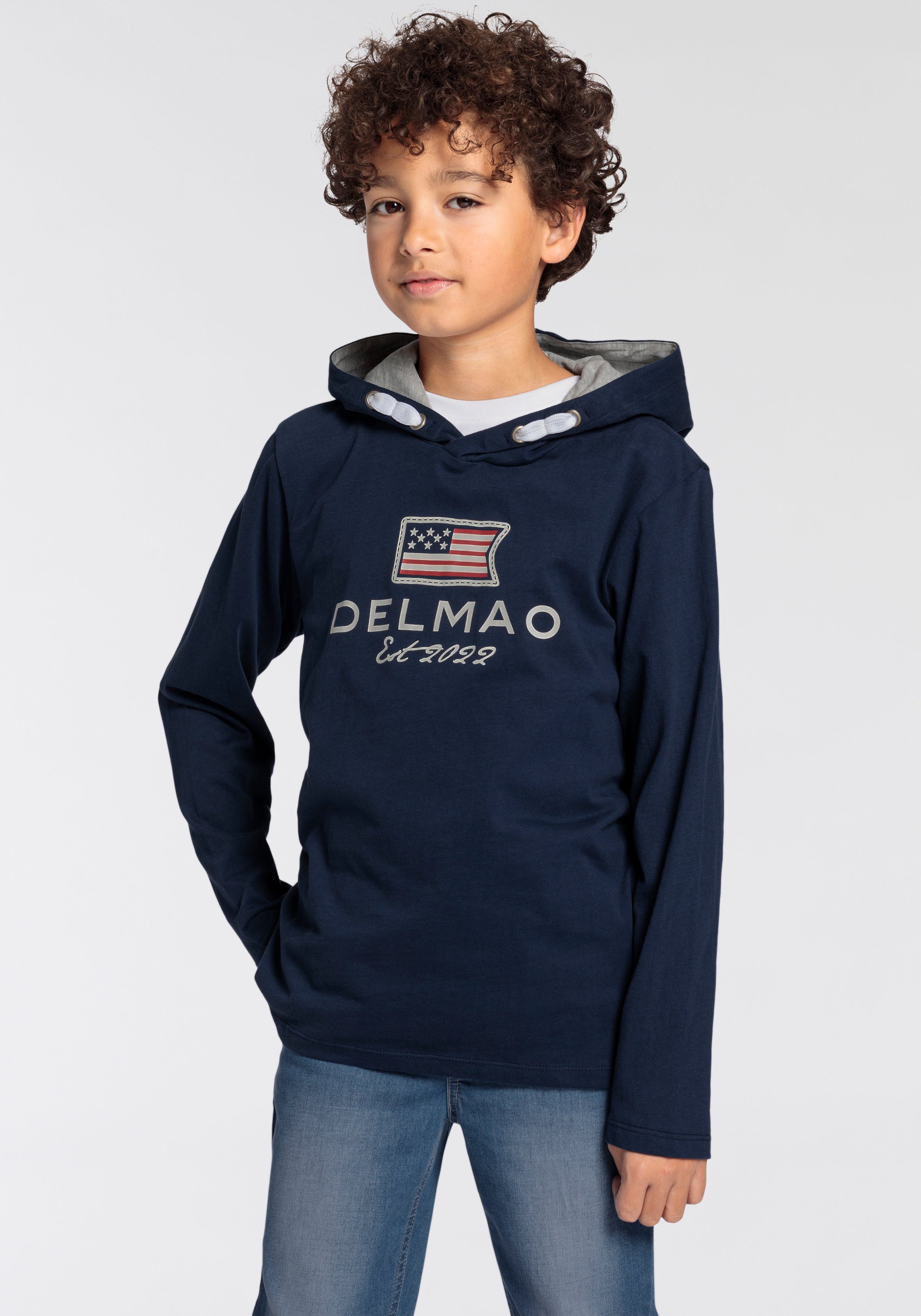 DELMAO Kapuzenshirt für Jungen, mit gefütterter Kapuze. NEUE MARKE