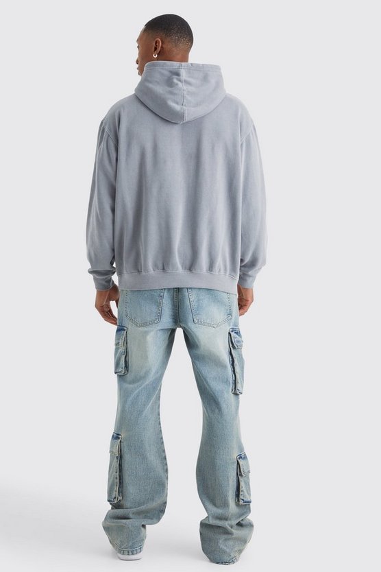 Oversize Hoodie mit Alien-Print