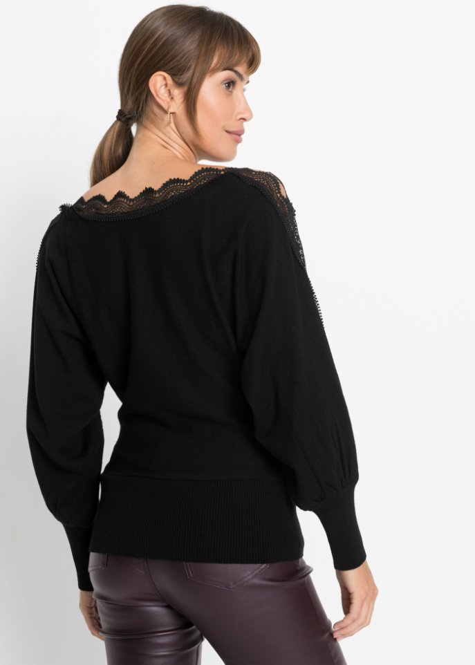 Pullover mit Spitze