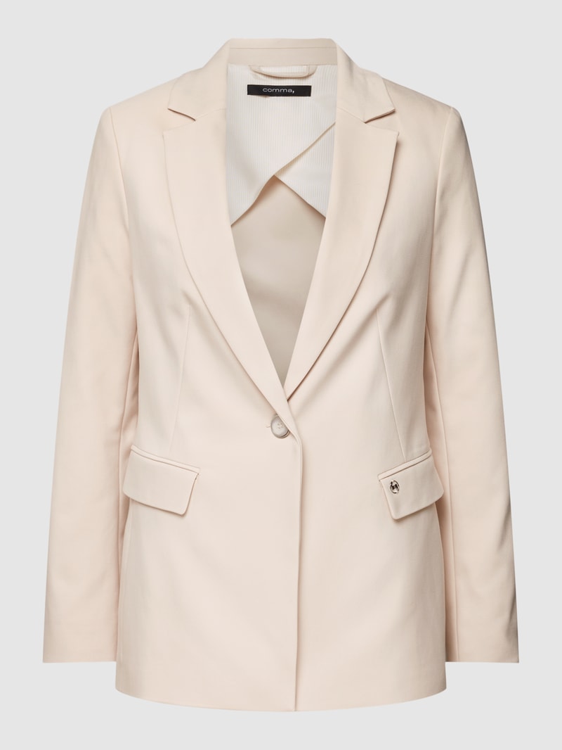 Blazer mit Knopfverschluss in sand