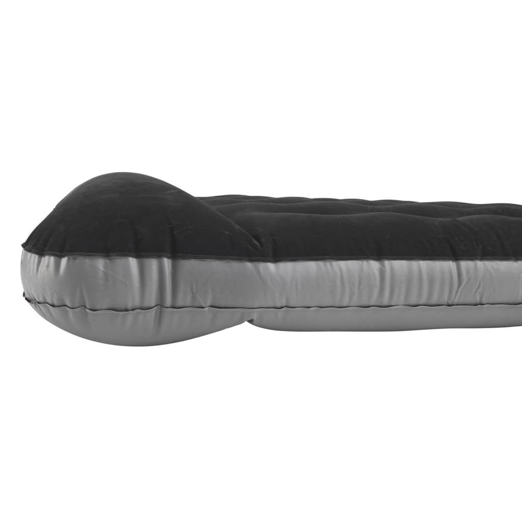 Outwell Luftbett Luftmatratze Classic Single mit Kissen & Pumpe Schwarz & Grau