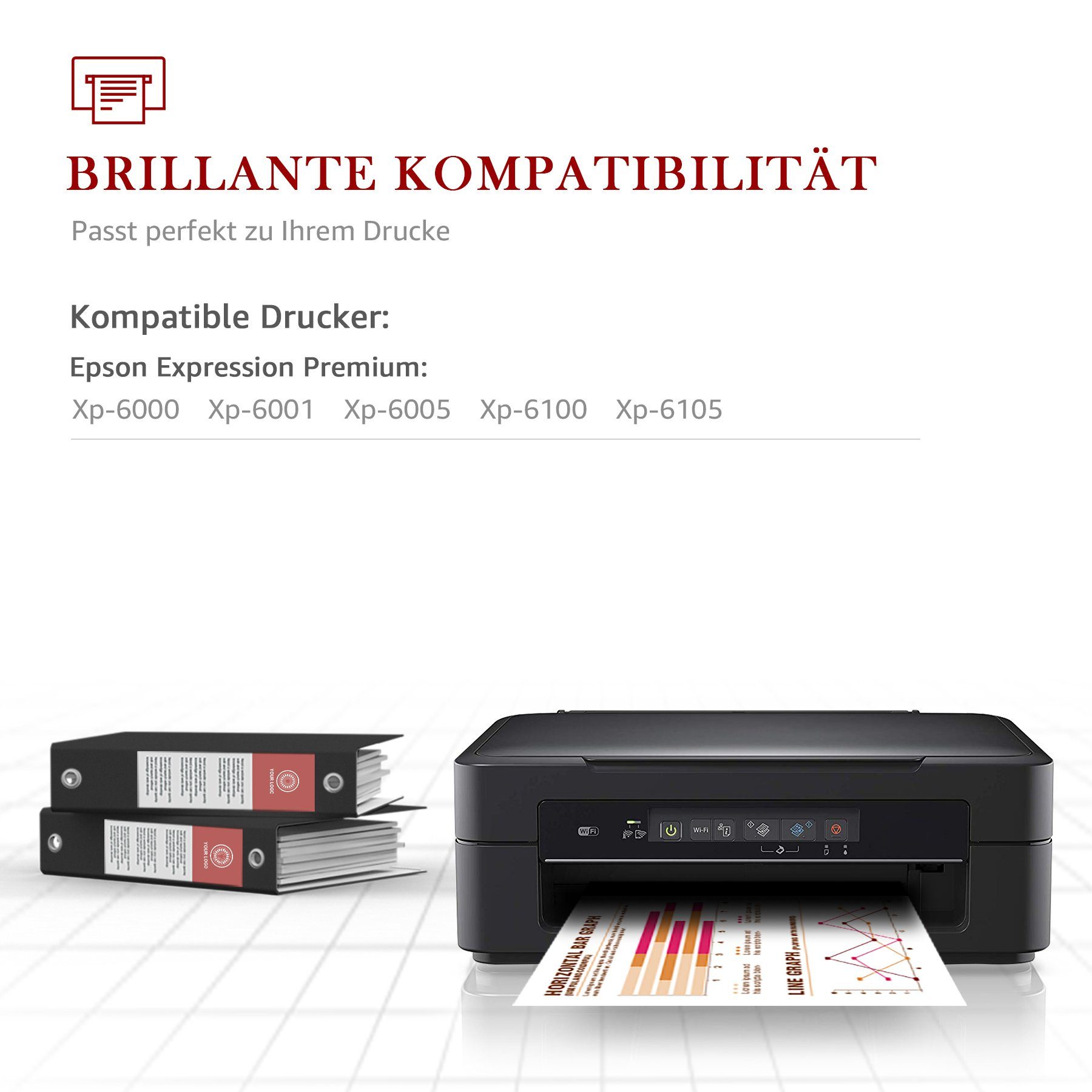 Toner Kingdom 202 XL für EPSON 202XL XP6000 XP6100 XP6105 XP6005 Tintenpatrone