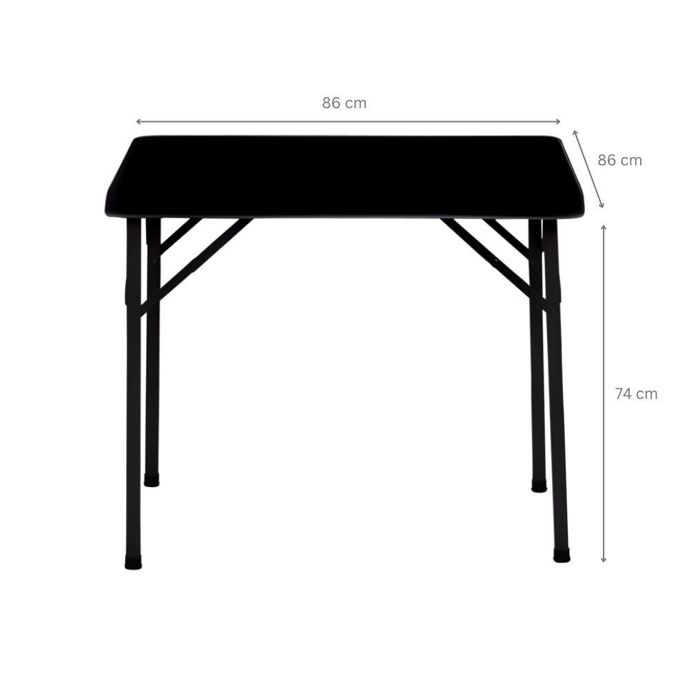 CHEFGASTRO® Gartentisch Klappbarer mobiler Buffettisch Outdoor HxBxT 86x86x74cm