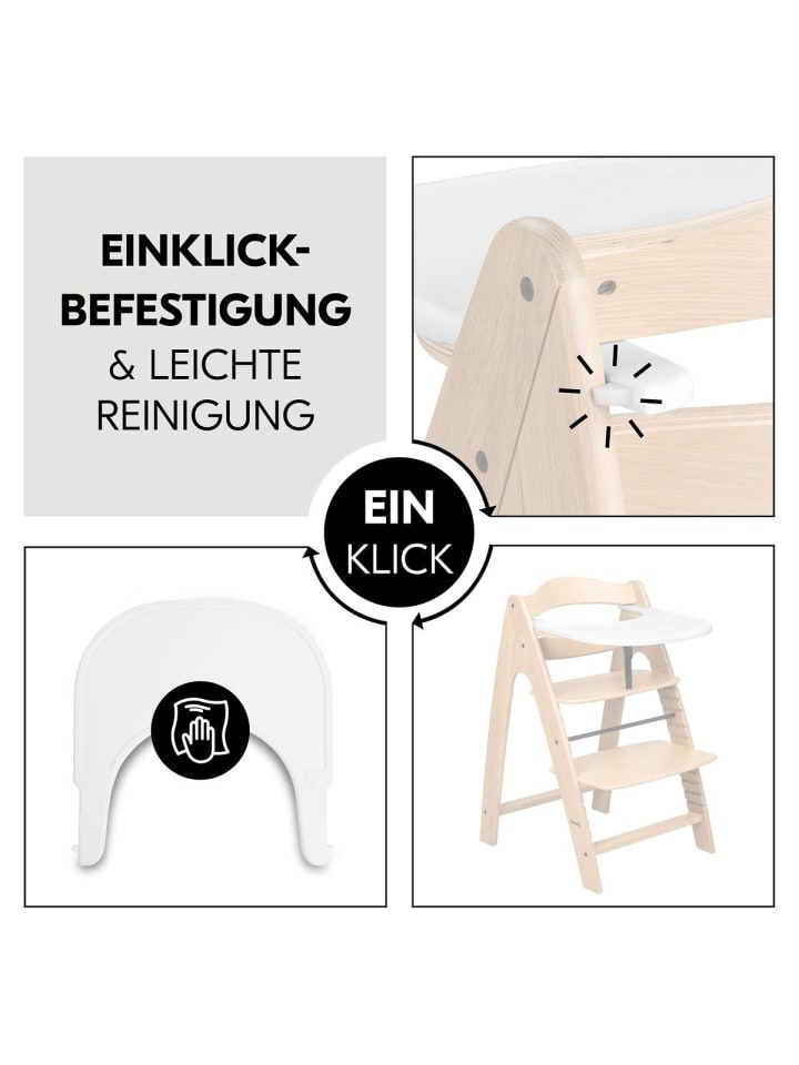 Hauck Hochstuhl Arketa Oak - im Sparset inkl. Click in braun,grau günstig kaufen onesize