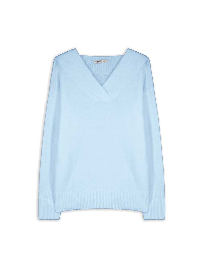 Strickpullover - V-Ausschnitt