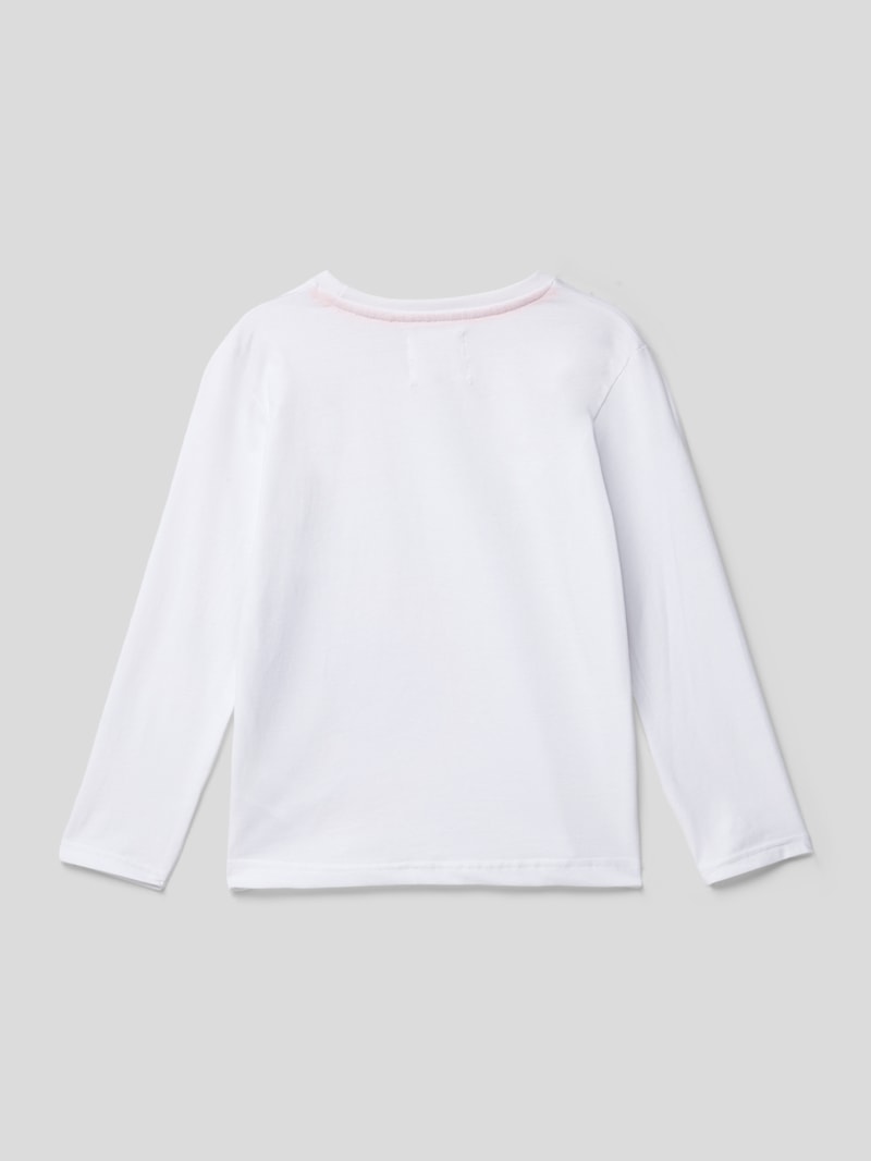 Longsleeve mit Motiv-Print in weiß