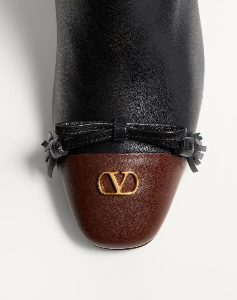 Bota de cano curto Valet Du Roi 60mm em couro de cabra