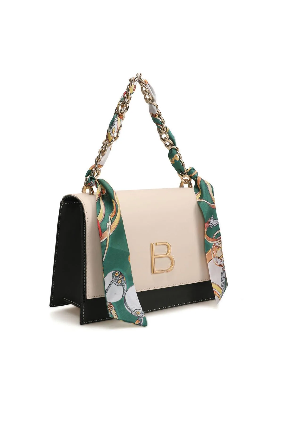 Lucky Bees  Damen Hand- und Schultertasche mit Schal-Accessoire