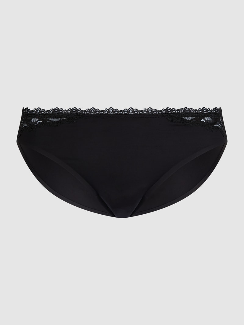 Slip aus Mikrofaser in schwarz