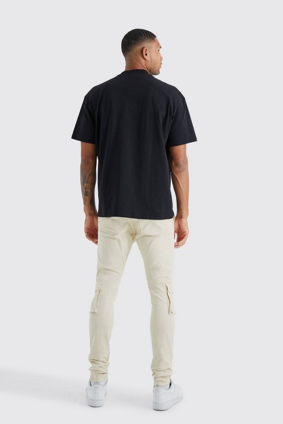 Tall Skinny Cargo-Hose mit Reißverschluss