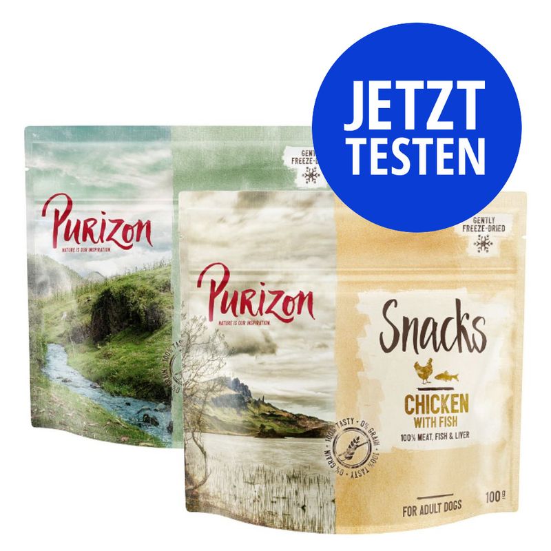Probierpaket Purizon Hundesnack 2 x 100 g