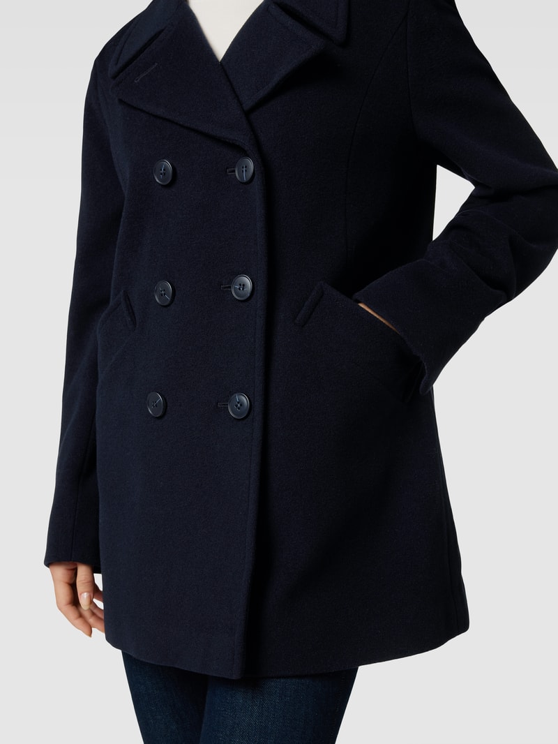 Jacke mit doppelreihiger Knopfleiste in marineblau