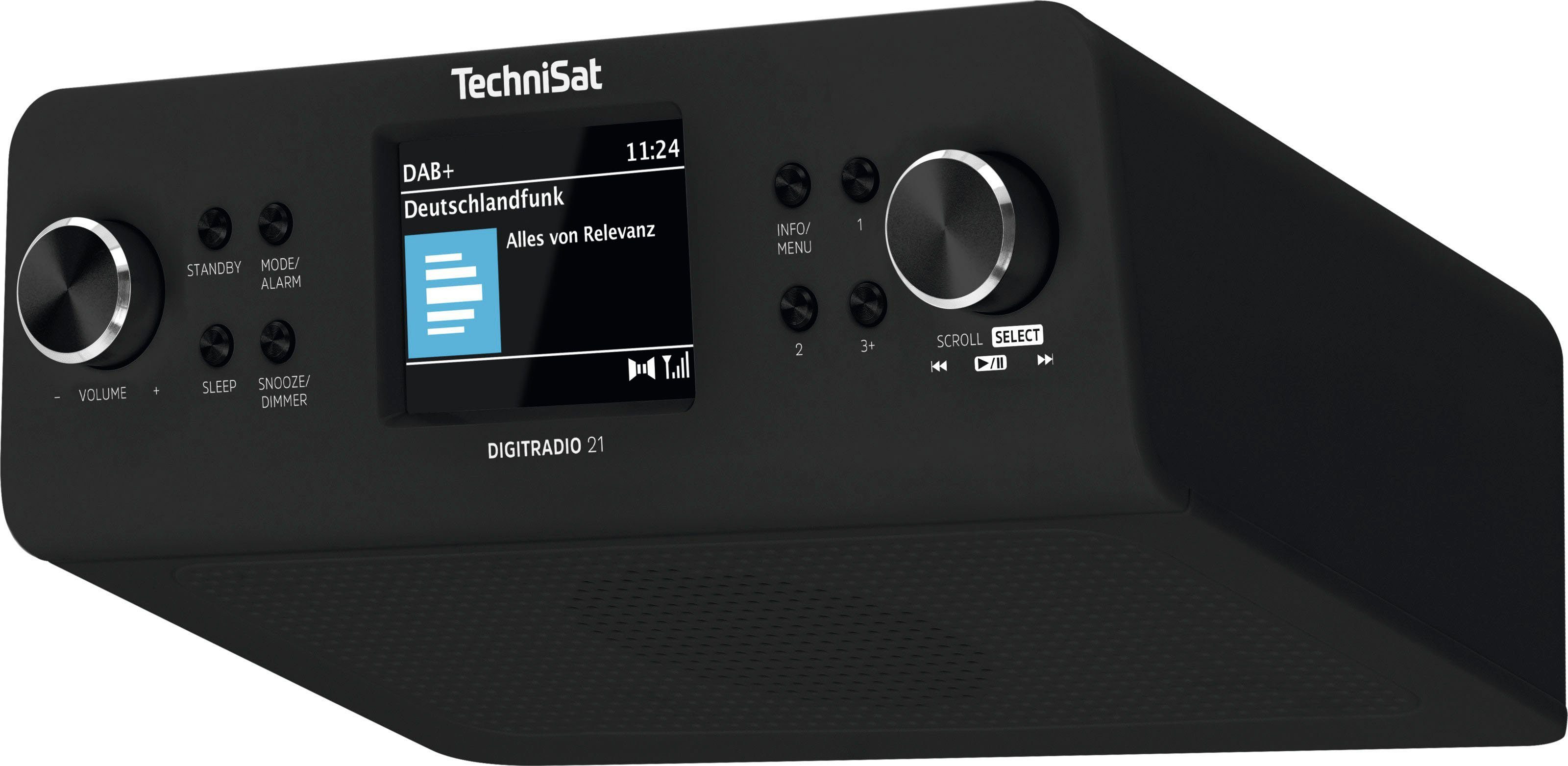 TechniSat DIGITRADIO 21 Küchen-Radio (Digitalradio (DAB), UKW mit RDS, 2 W, Unterbau-Radio,Küchen-Radio)