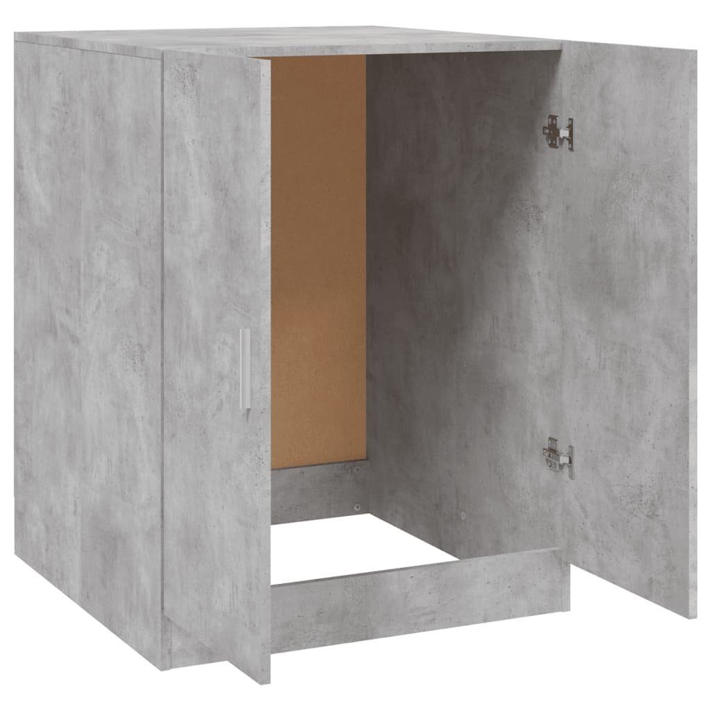 vidaXL Waschmaschinenumbauschrank Waschmaschinenschrank Betongrau 71x71,5x91,5 cm
