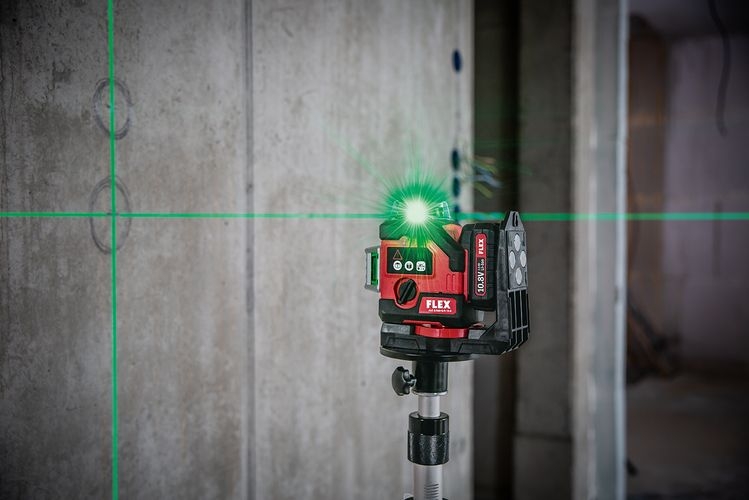 Flex-tools 521620 ALC 3/360-G/R 10.8 Basic 360° unakrsni laser s prijemnikom, bez baterija i punjača