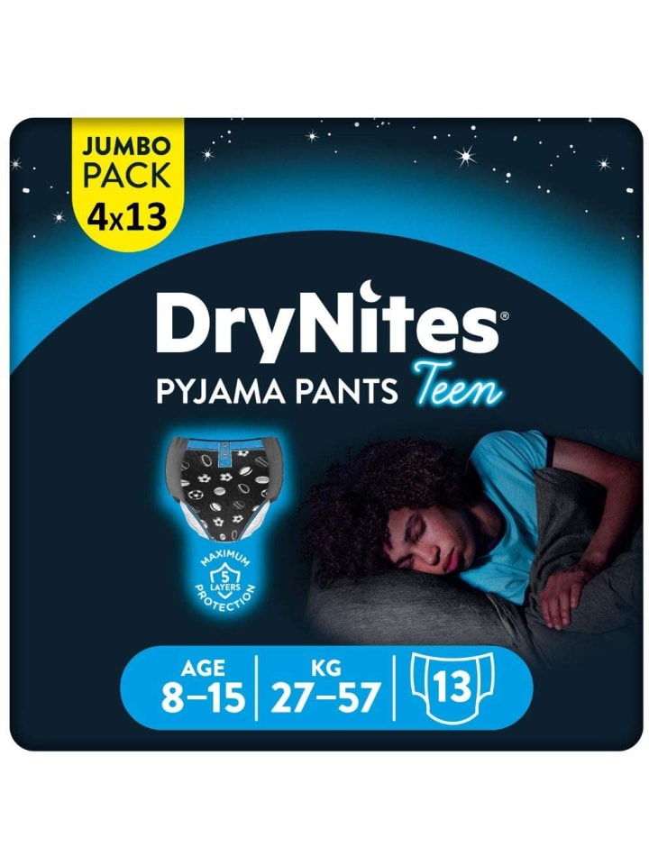 DryNites Windeln Windelhosen Jungen 8-13J. 30-48kg Jumbo Monatspack 52Stk günstig kaufen onesize