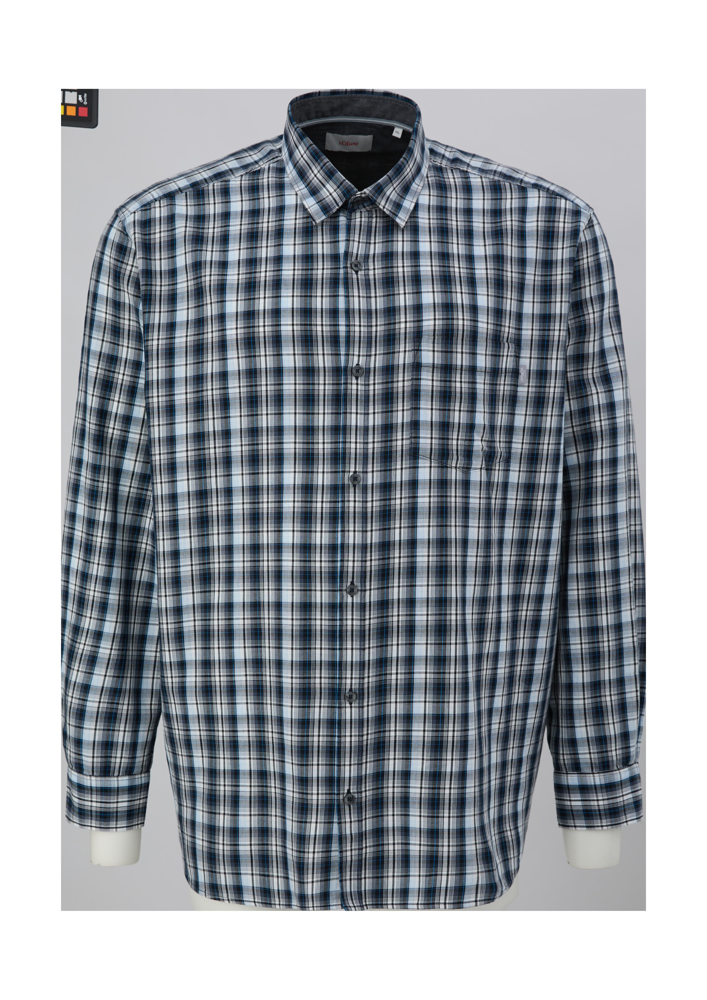 Regular: Twill-Hemd aus Lyocellmix  2143240-59N2