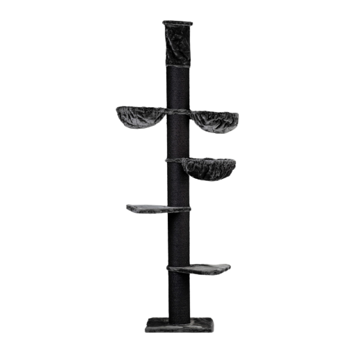RHR Quality Kratzbäume RHR Quality Kratzbaum Maine Coon Tower anthrazit/ schwarz