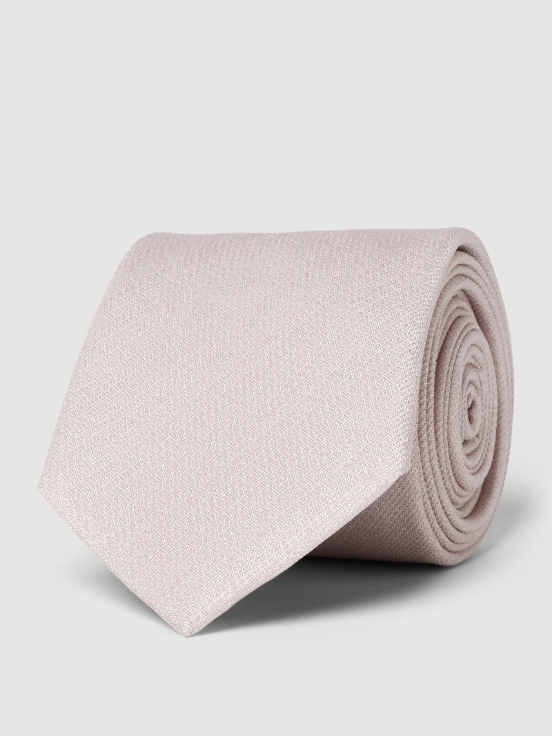 Krawatte und Einstecktuch im Set in mauve