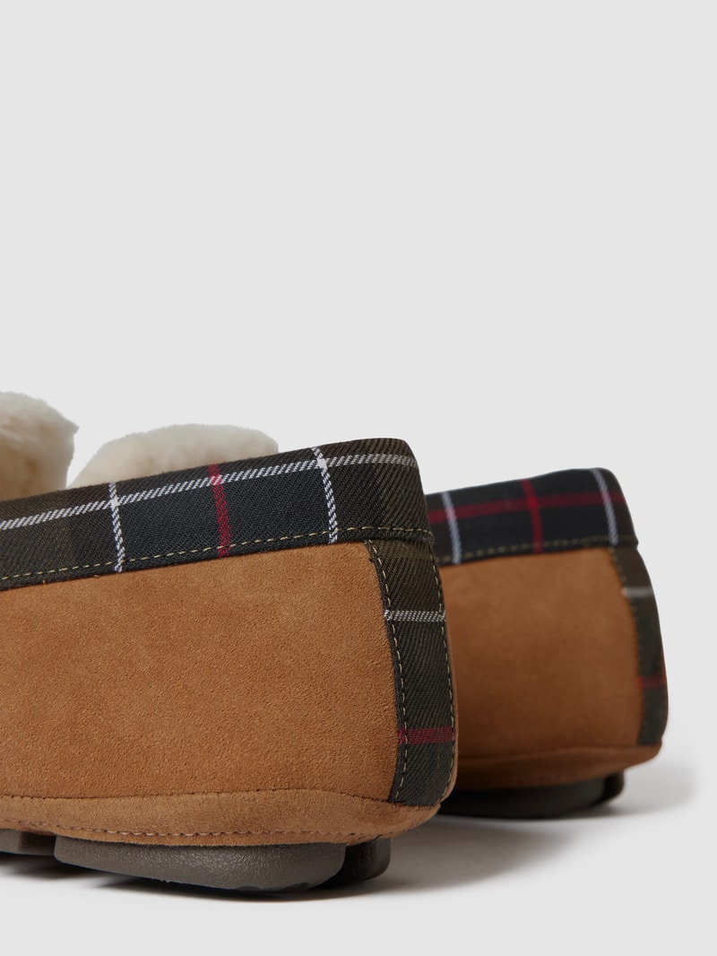Loafer mit Kunstfellfutter in camel