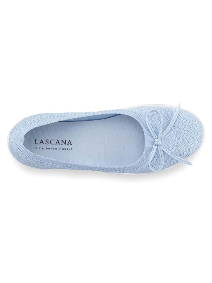 LASCANA Sneaker Ballerinas in hellblau günstig kaufen