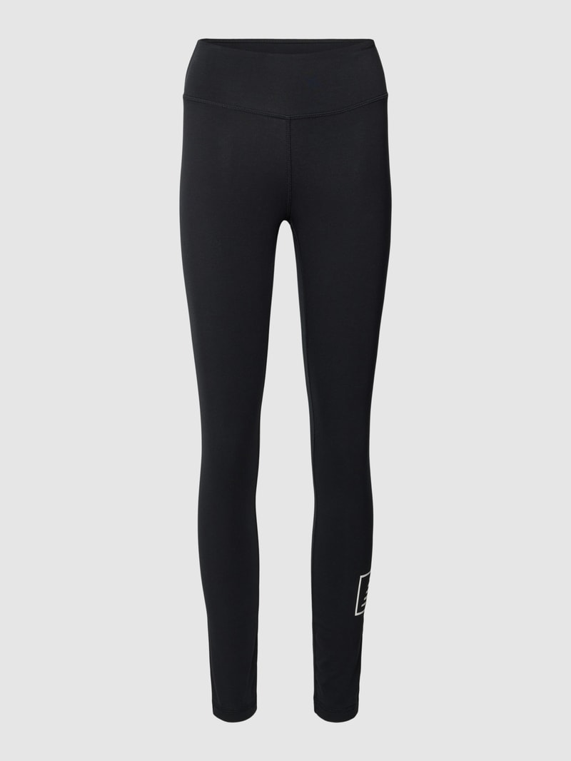 Sportleggings mit Logo-Print Modell 'Essentials Americana' in schwarz
