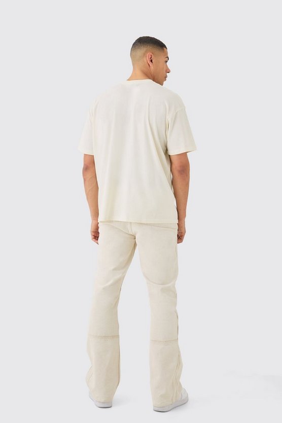 Oversize T-Shirt mit Moto Herz-Print