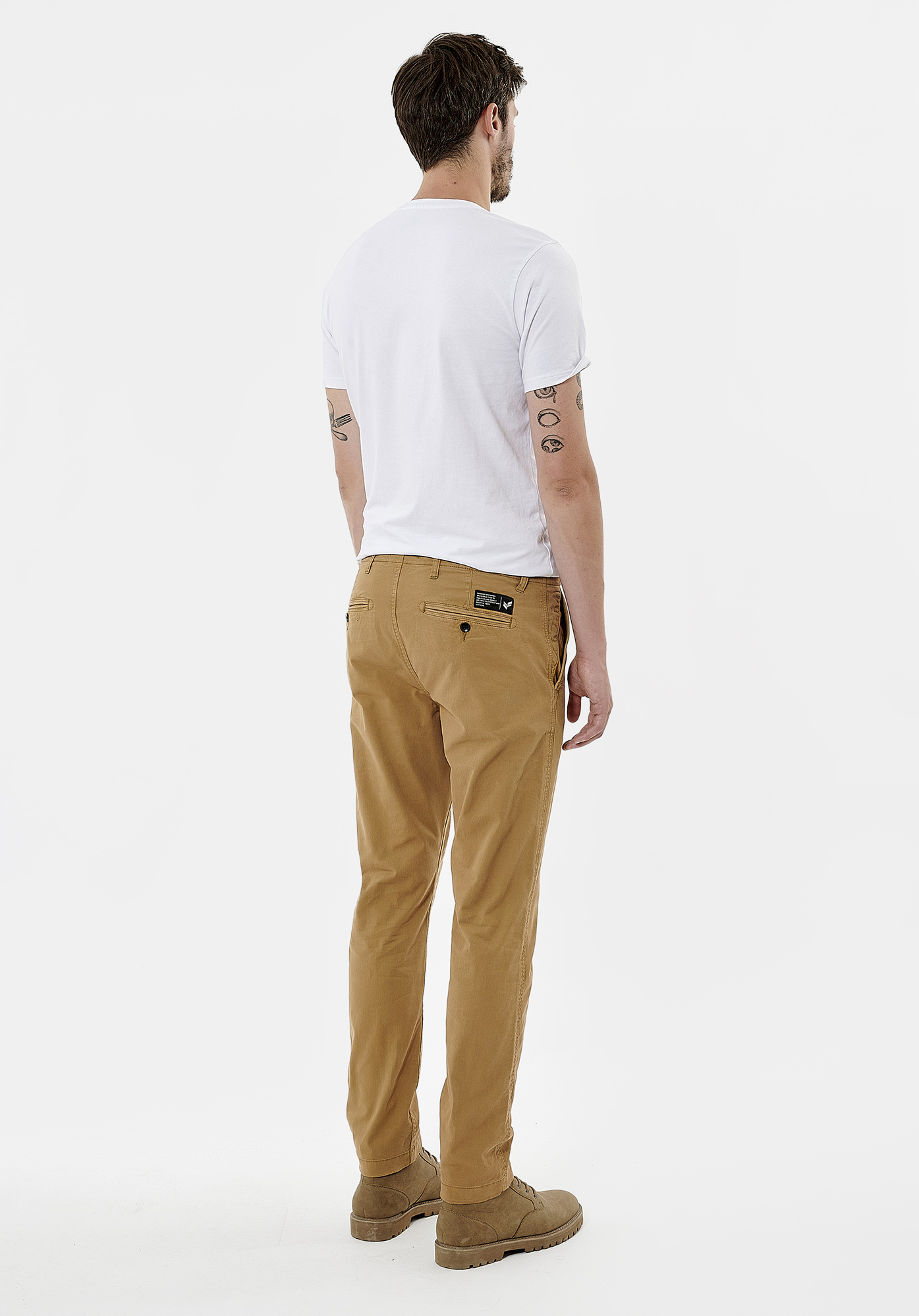 CAROS  Pantalon slim beige homme