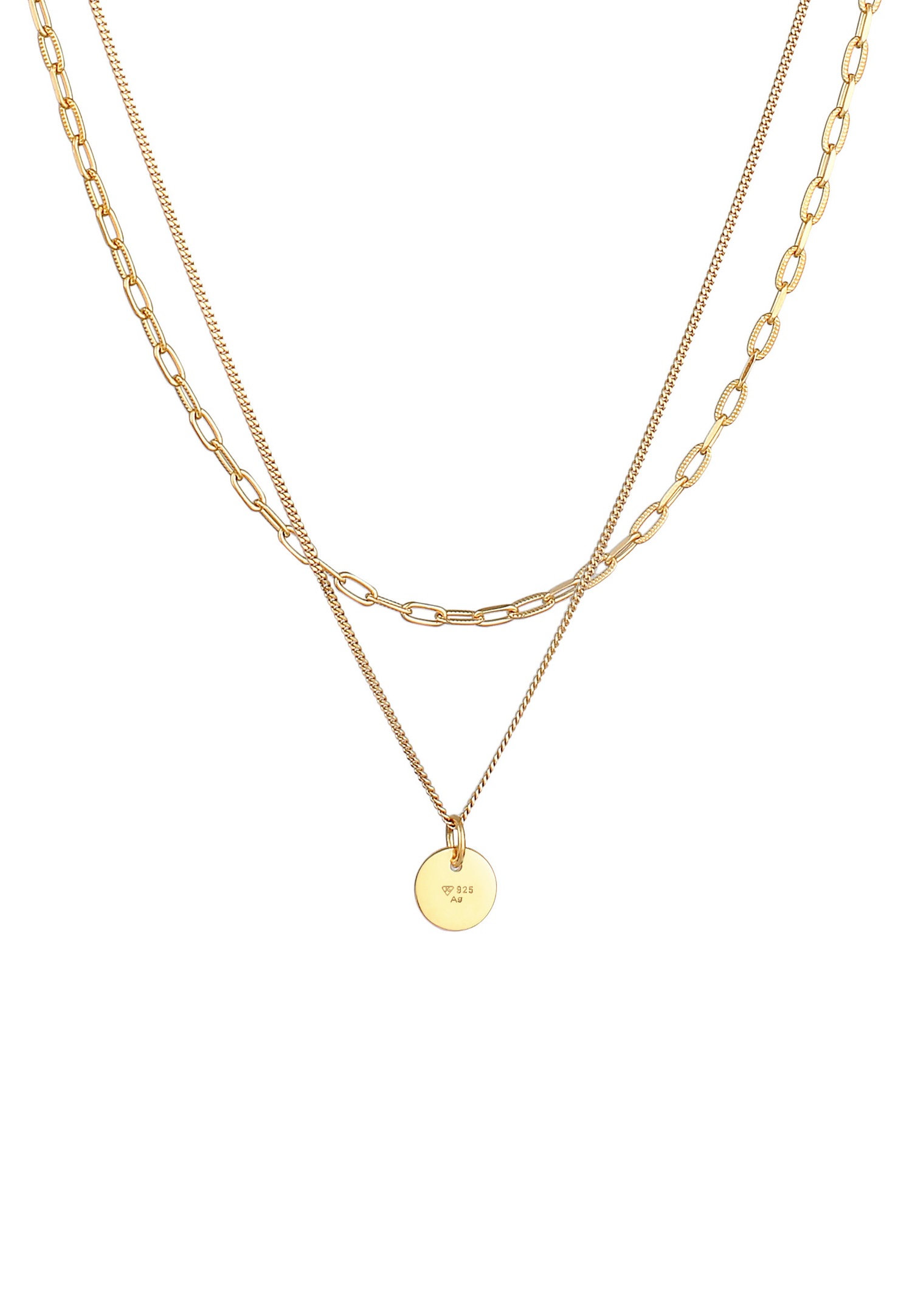 Elli Women's Pendant Base Plate Layer in 925 Sterling Silver