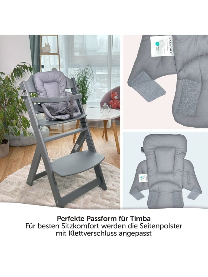 LaLoona Sitzverkleinerer für bebeconfort Timba Hochstuhl - in grau günstig kaufen onesize