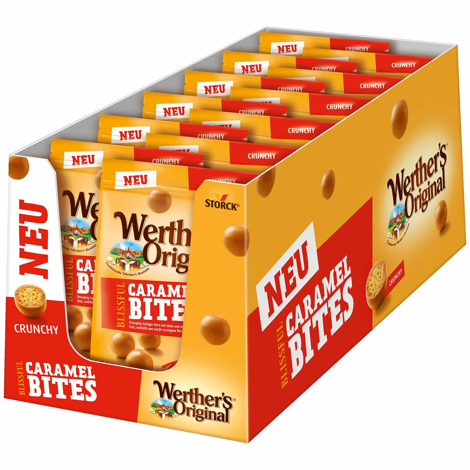 Werther's Original Blissful Caramel Bites Crunchy 140g