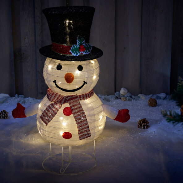 Kleine LED Weihnachtsfiguren, Schneemann