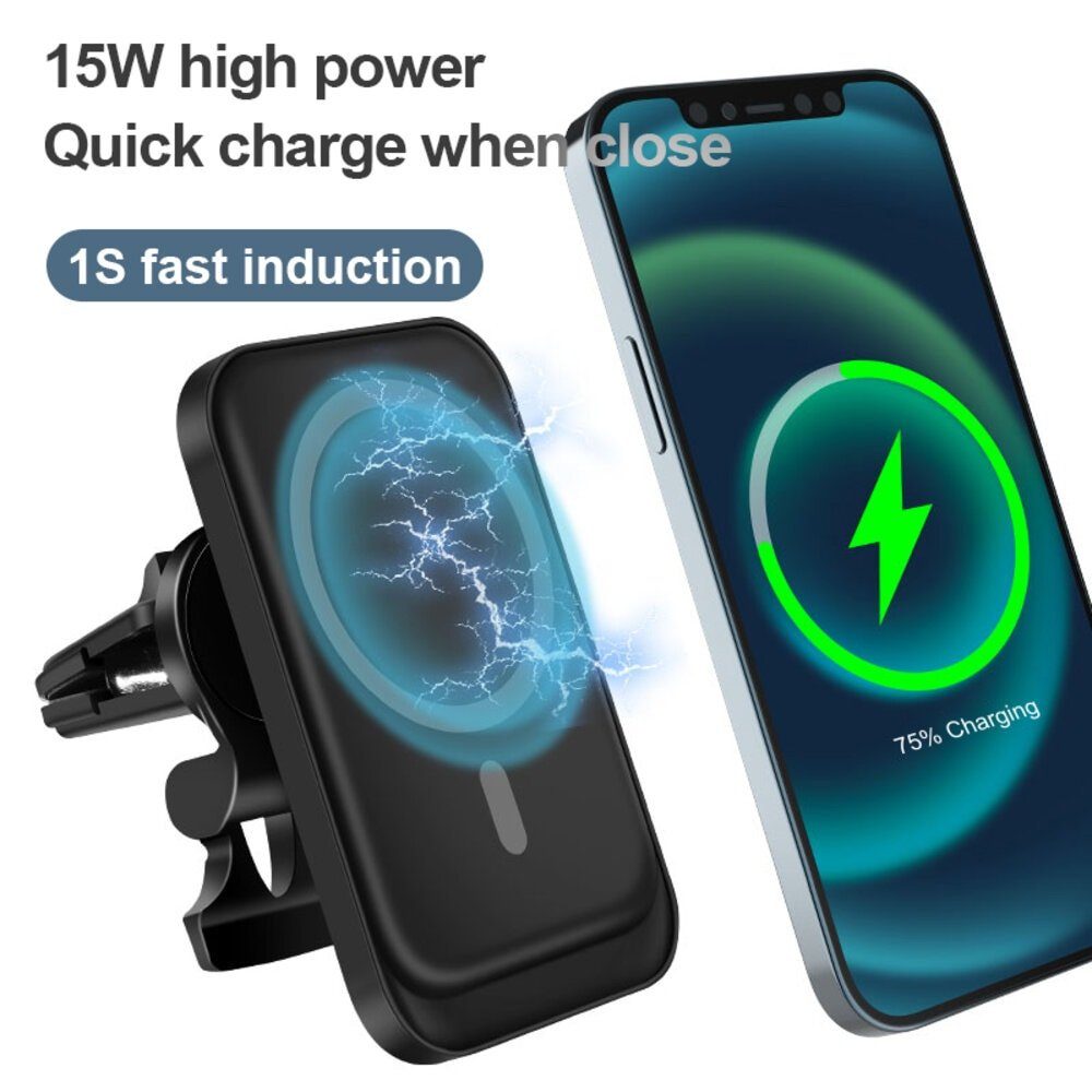 Gravizone Auto MagSafe Wireless Charger iPhone 14 13 12 Pro Max Handyhalterung Elektroauto-Ladegerät