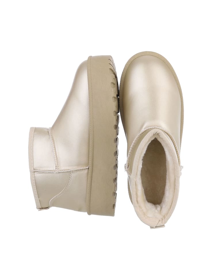 Ital-Design Stiefelette in Gold günstig kaufen