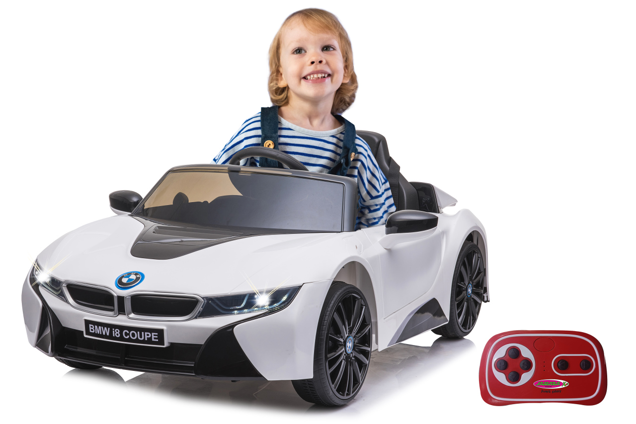 Jamara e.K. JAMARA-460633-Ride-on BMW I8 Coupe weiß 12V