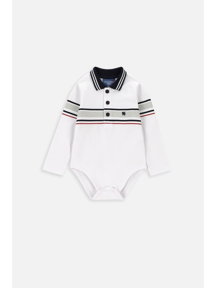 Coccodrillo Langärmeliger Bodysuit in weiß günstig kaufen