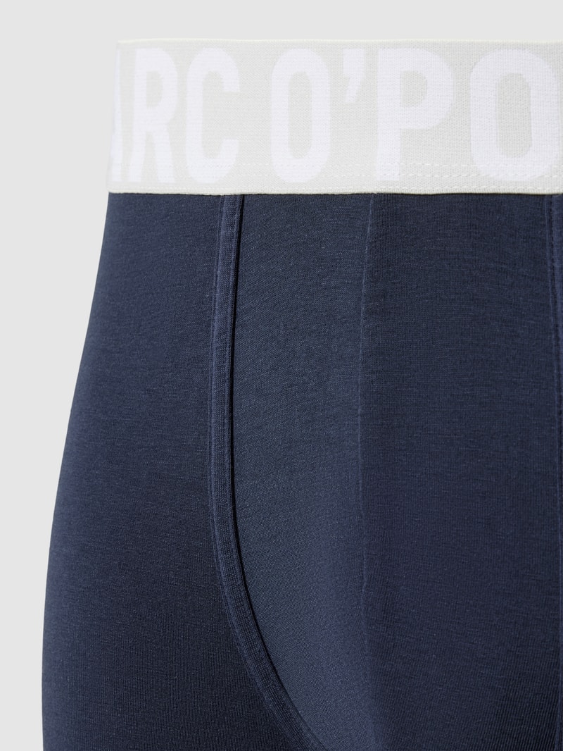 Trunks mit Label-Bund Modell 'ESSENTIALS' im 3er-Pack in dunkelblau