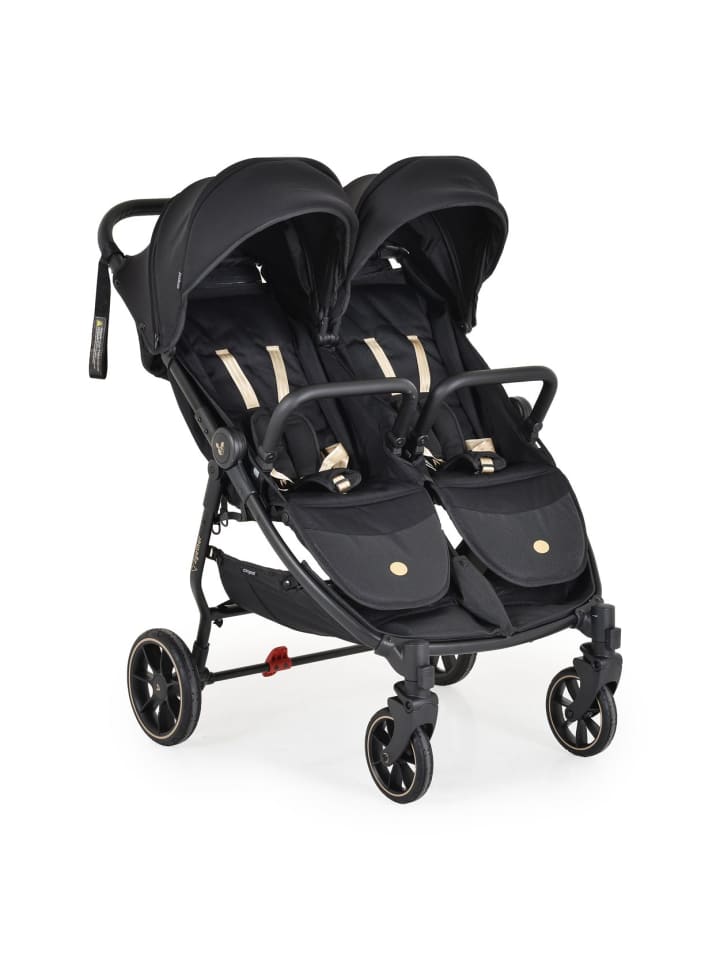 Cangaroo Zwillingskinderwagen 2Gether in schwarz günstig kaufen onesize