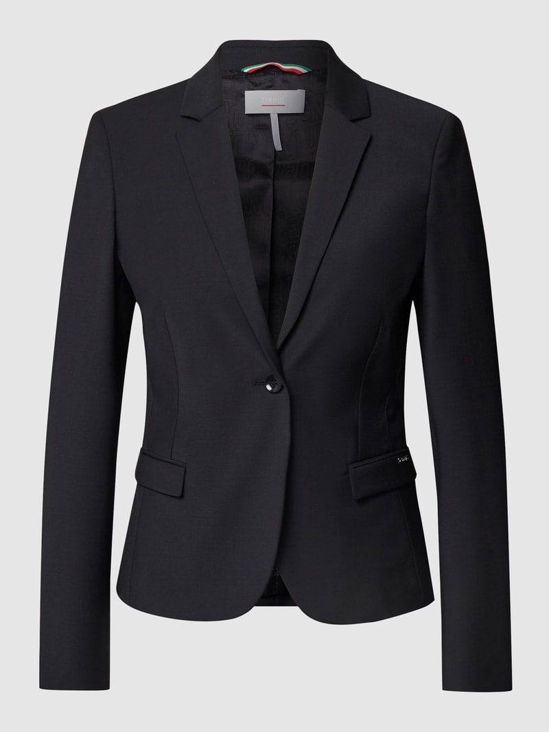 Blazer mit Schurwoll-Anteil Modell 'Ciboom' in schwarz
