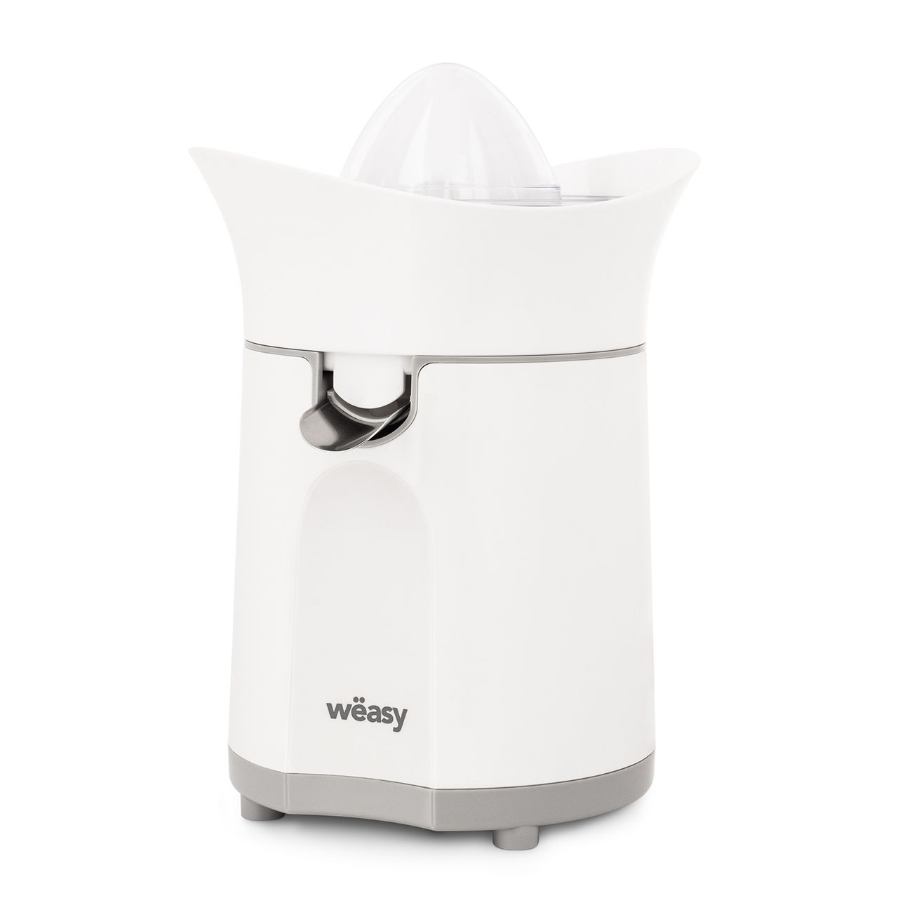 Weasy Wëasy Elektrische Zitruspresse CITRU6 BPA-frei, 2 Kegel, spülmaschinenfest, Orangen-, Zitronen-, Grapefruitsaft, 85W