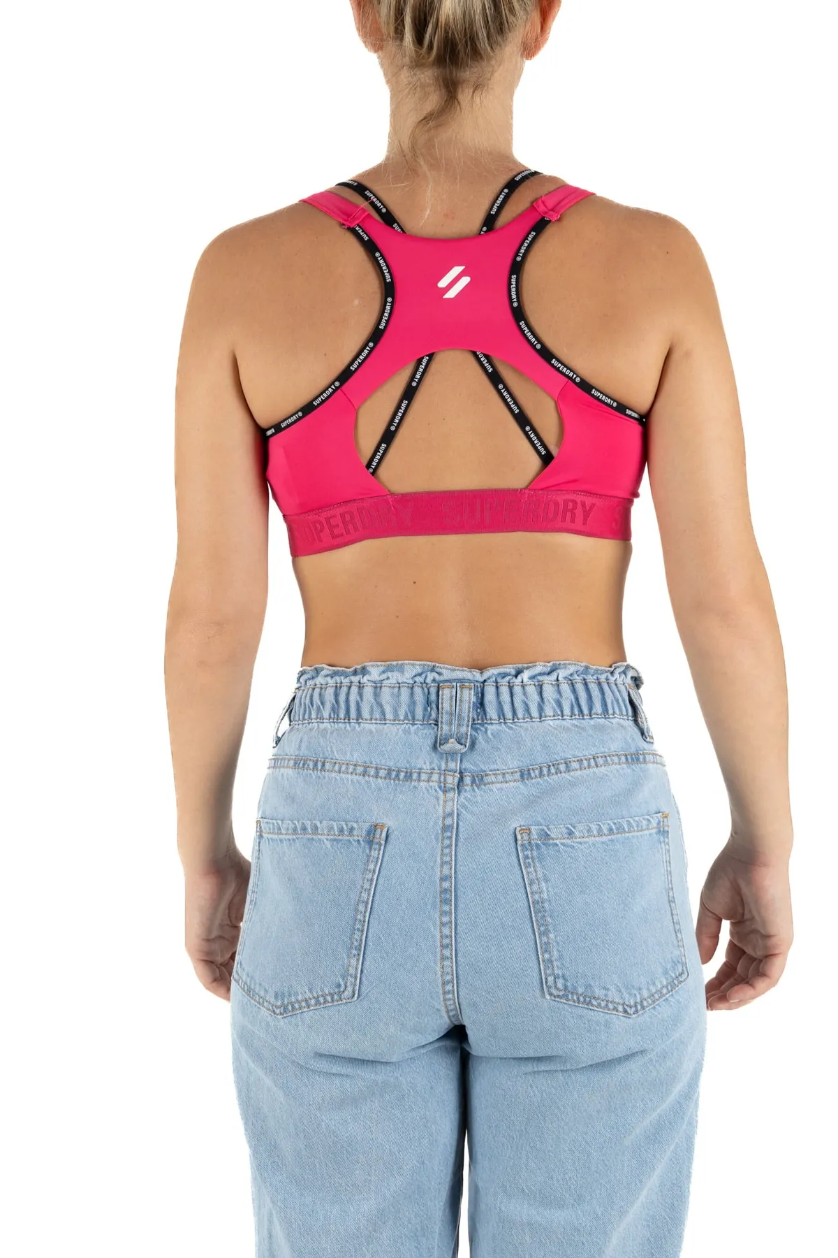 SUPERDRY  Sport-BH - Bordeaux - Unifarben