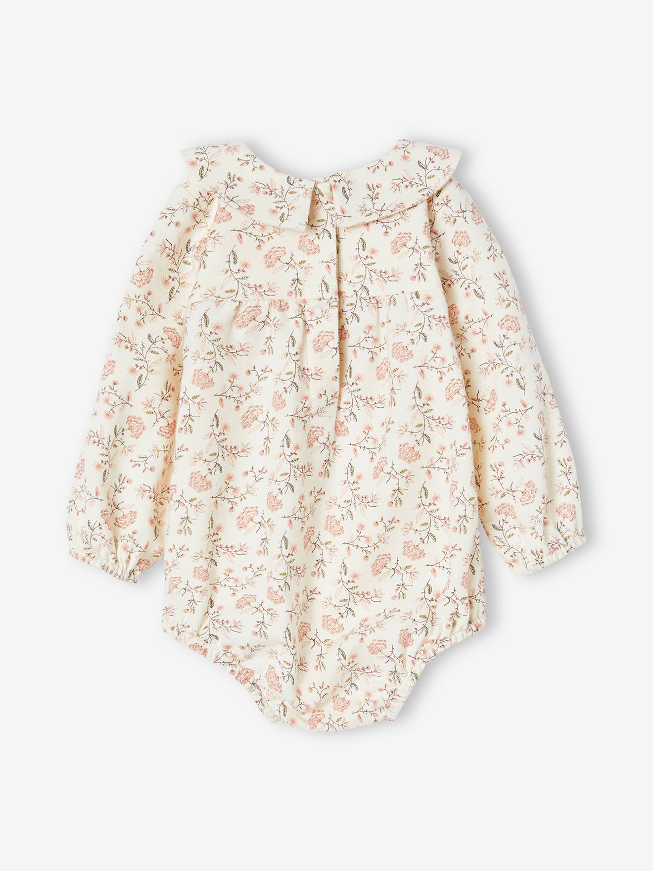 Vertbaudet Baby Overall mit langen Ärmeln - wollweiß
