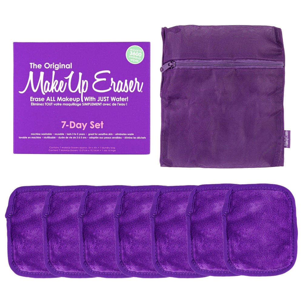 MakeUp Eraser Queen Purple 7-Day Serviette démaquillante réutilisable