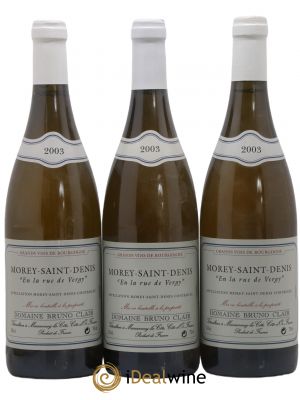Morey Saint-Denis En la Rue de Vergy Bruno Clair (Domaine)  2003 - Lot de 3 Bouteilles