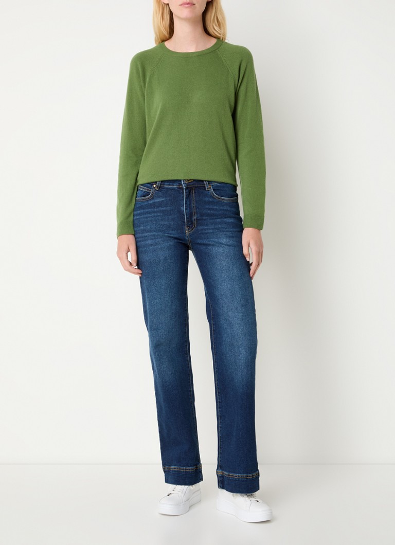 Maglione girocollo Benetton in pregiata maglia di misto cashmere