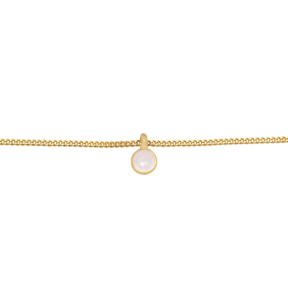 Elli Elli Collier Choker Rose Quartz Solitaire Pendentif collier