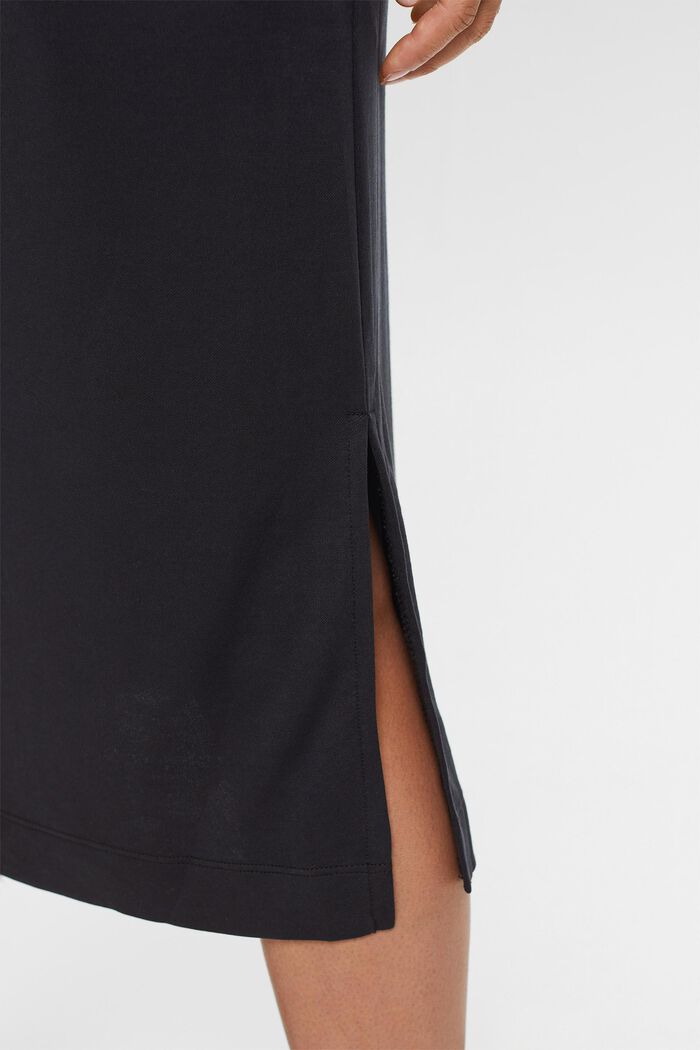 Ärmelloses Midi-Hemdblusenkleid