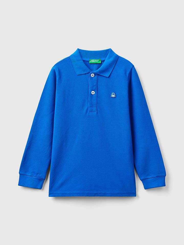 Benetton Poloshirt in Blau günstig kaufen